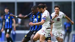 Inter-Torino 2-0, le statistiche: nerazzurri superiori, ai granata pesa il rosso