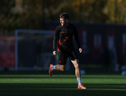 Alexis Saelemaekers oggi a Milanello (Photo by Claudio Villa/AC Milan via Getty Images) Oggi a Milanello