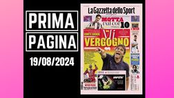 Prima pagina Gazzetta dello Sport: “Napoli, Conte: ‘Mi vergogno'”