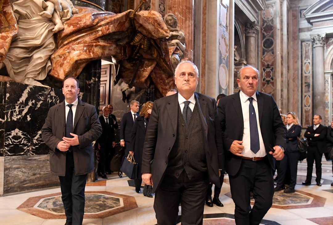 Lotito e Fabiani Vaticano