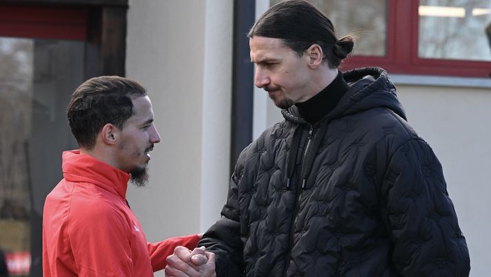 AC Milan Ibrahimovic Bennacer allenamento Milanello