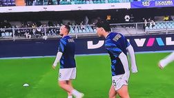 Napoli in campo per il riscaldamento: preoccupa un gesto di Vergara! – LE FOTO