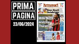 Prima pagina Tuttosport: “Milik-Nizza avvicina Thuram”