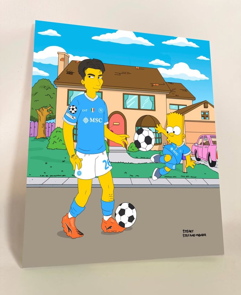 Vergara in versione Simpson, regalo da urlo per il gioiello del Napoli! – FOTO- immagine 2