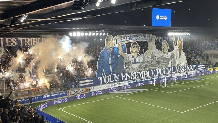 Losanna, derby del Lago più volte sul punto di essere sospeso: scritte di insulti in città - immagine 1