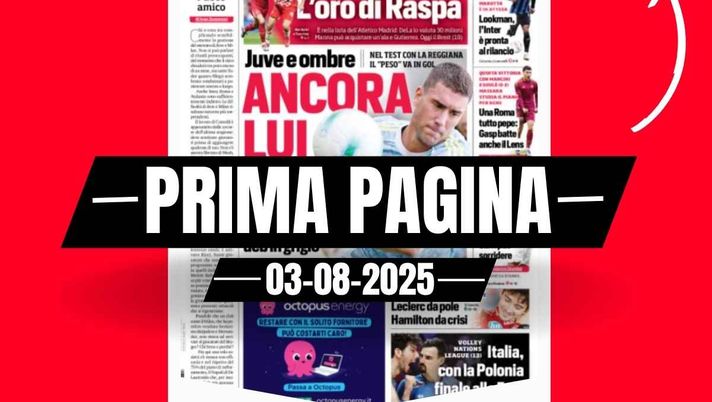 Prima pagina Corriere dello Sport: Milan, Vlahovic segna con la Juve
