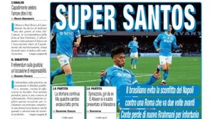 Prime pagine giornali sportivi oggi: il Napoli sui media- immagine 1