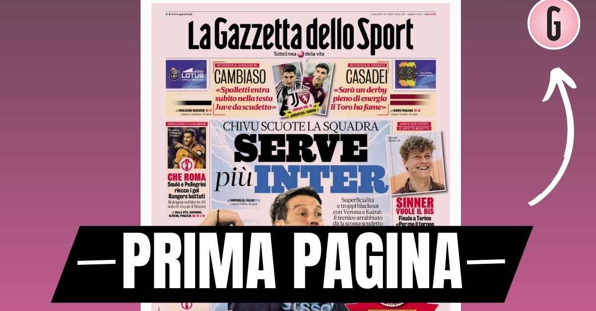 Prima pagina Gazzetta dello Sport: “Milan, Pulisic accelera. Fa le prove per il derby” Prima pagina Gazzetta dello Sport: “Milan, Pulisic accelera. Fa le prove per il derby”