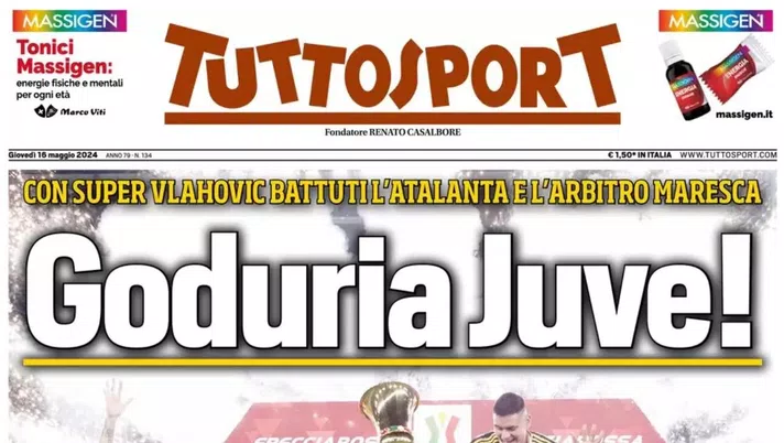 prima pagina tuttosport oggi