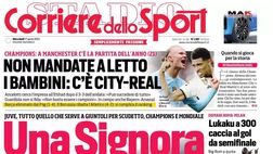 PRIMA PAGINA CORRIERE DELLO SPORT OGGI: “Il David di De Laurentiis: il Napoli vede gli agenti”