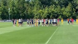 VIDEO FCIN1908 / Rifinitura Inter pre Fluminense: tutti in gruppo tranne Pio e un altro