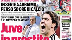 PRIMA PAGINA CORRIERE DELLO SPORT OGGI: “Juve in prestito, il futuro di Dusan sul tavolo a dicembre”