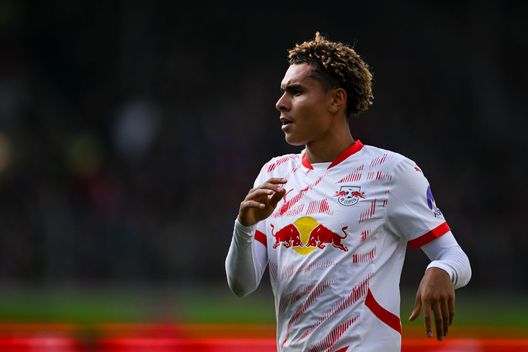 HEIDENHEIM, GERMANY - OCTOBER 06: Antonio Nusa of Leipzig reacts during the Bundesliga match between 1. FC Heidenheim 1846 and RB Leipzig at Voith-Arena on October 06, 2024 in Heidenheim, Germany. (Photo by Daniel Kopatsch/Getty Images)