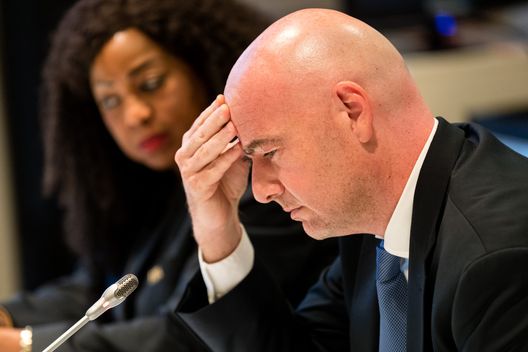 Gianni Infantino, presidente della FIFA. (Foto di Philipp Schmidli/Getty Images) Mondiali 2035