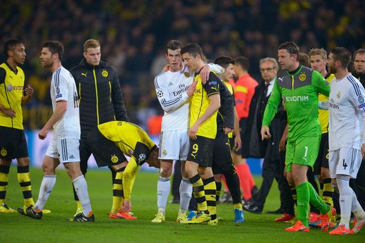 L'ultima vittoria del Borussia Dortmund sul Real Madrid che però non valse la qualificazione alle semifinali (Photo by Dennis Grombkowski/Bongarts/Getty Images) Real Madrid-Borussia Dortmund, tutto facile per i Blancos? Il pronostico di DDD- immagine 2