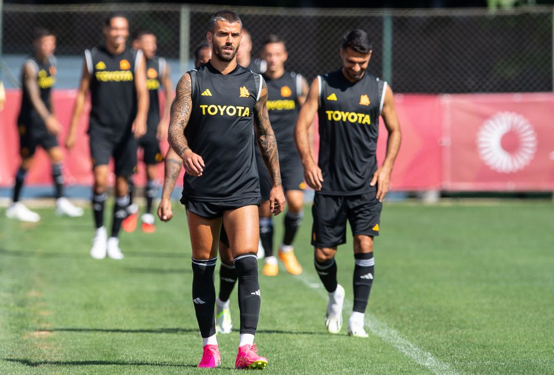Roma, l’allenamento a tre giorni dall’esordio con la Salernitana – FOTO GALLERY - immagine 30