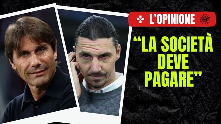Zlatan Ibrahimovic e Antonio Conte 30/10/2024 PianetaMilan.it