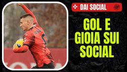 Milan, c’è anche chi gioisce. Camarda festeggia il suo gol | FOTO