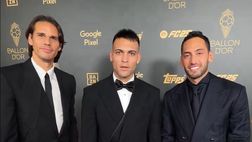Inter, il saluto dal galà del Pallone d’Oro di Sommer, Lautaro e Calhanoglu