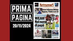 Prima pagina Tuttosport: “Milan-Juventus, Weah nel nome del papà”