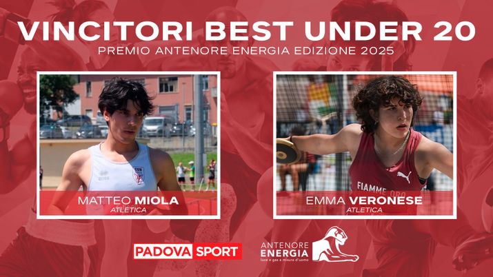 BEST UNDER 20 ANTENORE ENERGIA, per l’anno 2025 vincono Matteo Miola e Emma Veronese! - immagine 1