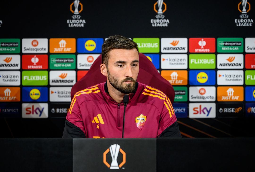 Roma-Midtjylland, la conferenza stampa di Gasperini e Cristante – FOTO GALLERY - immagine 7