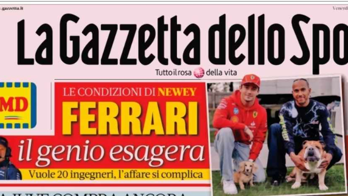 PRIMA PAGINA DELLA GAZZETTA DELLO SPORT: “La Juve compra ancora, Motta altri 3 colpi” - immagine 1