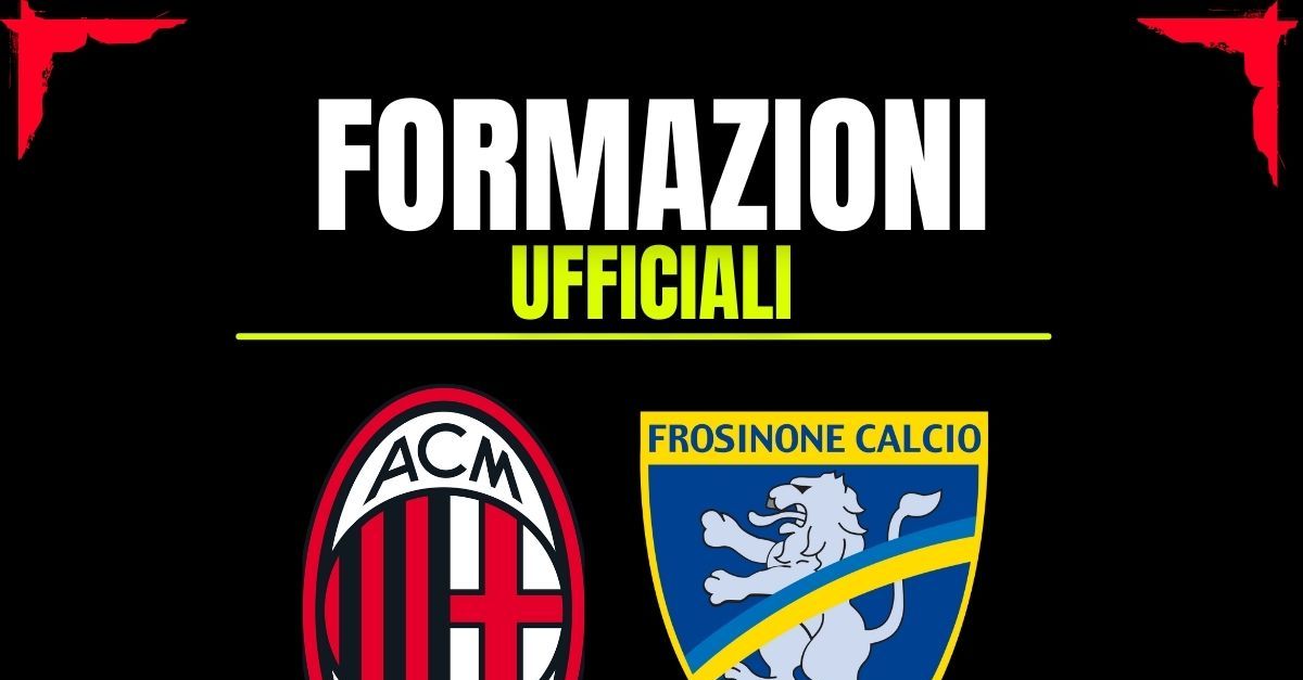 primavera 1 formazioni ufficiali milan frosinone davanti artiglieria pesante