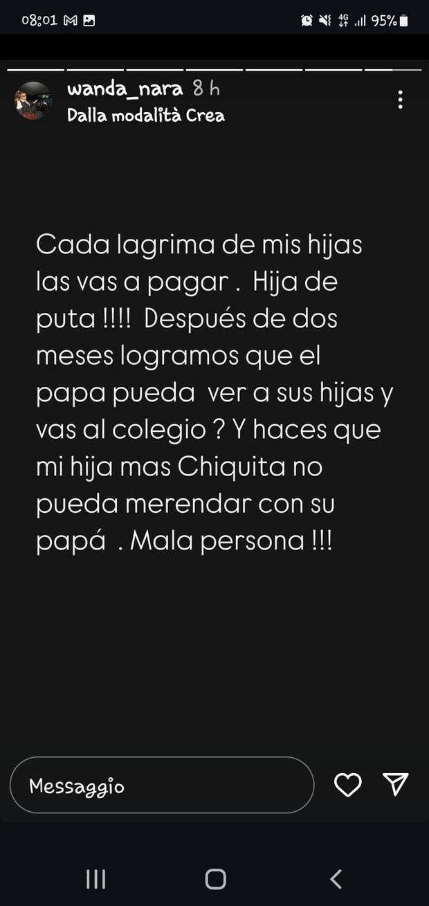 Wanda Nara esplode sui social contro la China: “Stronza, figlia di p***”. Icardi replica- immagine 3