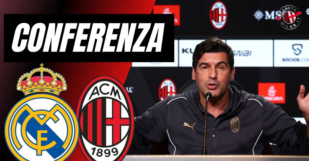 Conferenza stampa Real Madrid Milan, Fonseca alla vigilia | LIVE NEWS