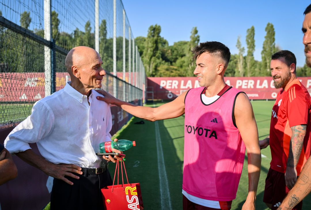 Roma, a Trigoria ritmo alto e la visita di Rocca – FOTO GALLERY - immagine 11