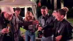 VIDEO / Diletta Leotta brinda con tutta la produzione de La Talpa: il momento più atteso