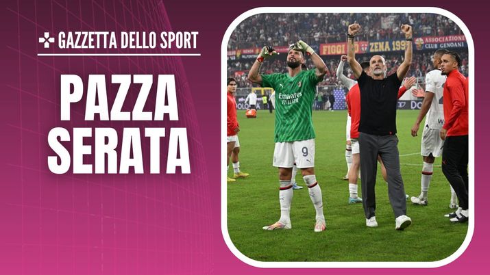 Giroud Pioli AC Milan Genoa-Milan 0-1 Serie A 2023-2024