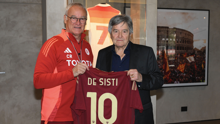 Visita speciale a Trigoria: ecco De Sisti con Ranieri e la numero 10 - immagine 1