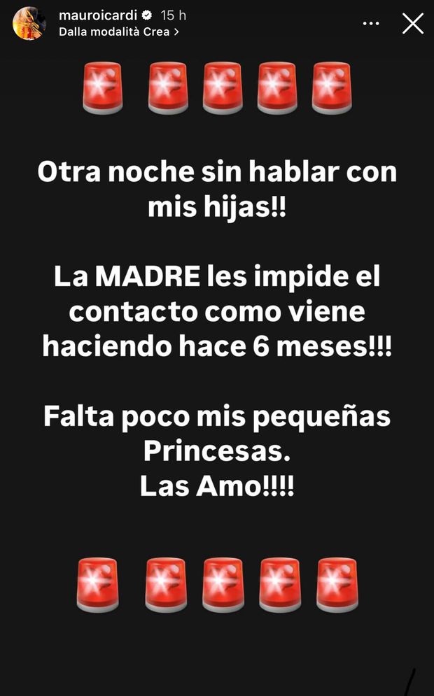 Icardi denuncia sui social: “Wanda impedisce alle mie figlie di parlare con me”- immagine 2