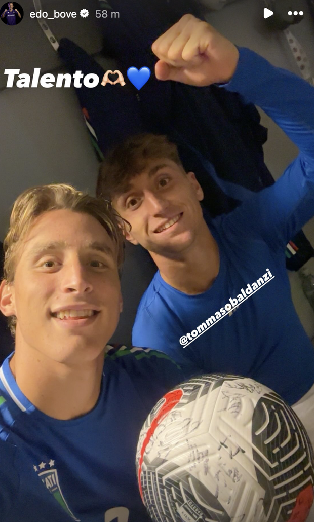 FOTO – Bove festeggia la vittoria con la Nazionale U21- immagine 2