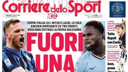 PRIMA PAGINA CORRIERE DELLO SPORT OGGI: “Tutta Napoli con Conte”