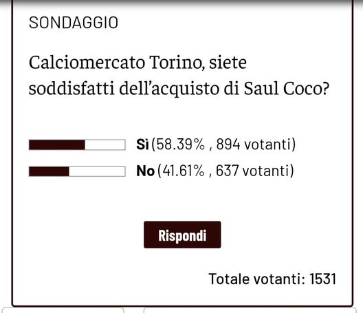 Soddisfatti dell’arrivo di Saul Coco? I lettori si dividono, ma prevale il sì- immagine 2