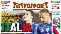 PRIMA PAGINA TUTTOSPORT OGGI: “Italia prenditi il futuro”