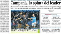 Il Napoli sui media: le prime pagine dei quotidiani di oggi
