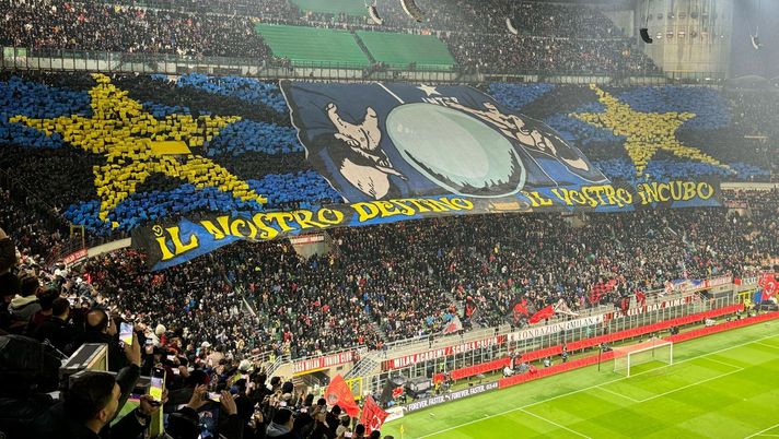 Milan-Inter, le coreografie del derby. La Nord: “Il nostro destino, il vostro incubo” - immagine 1