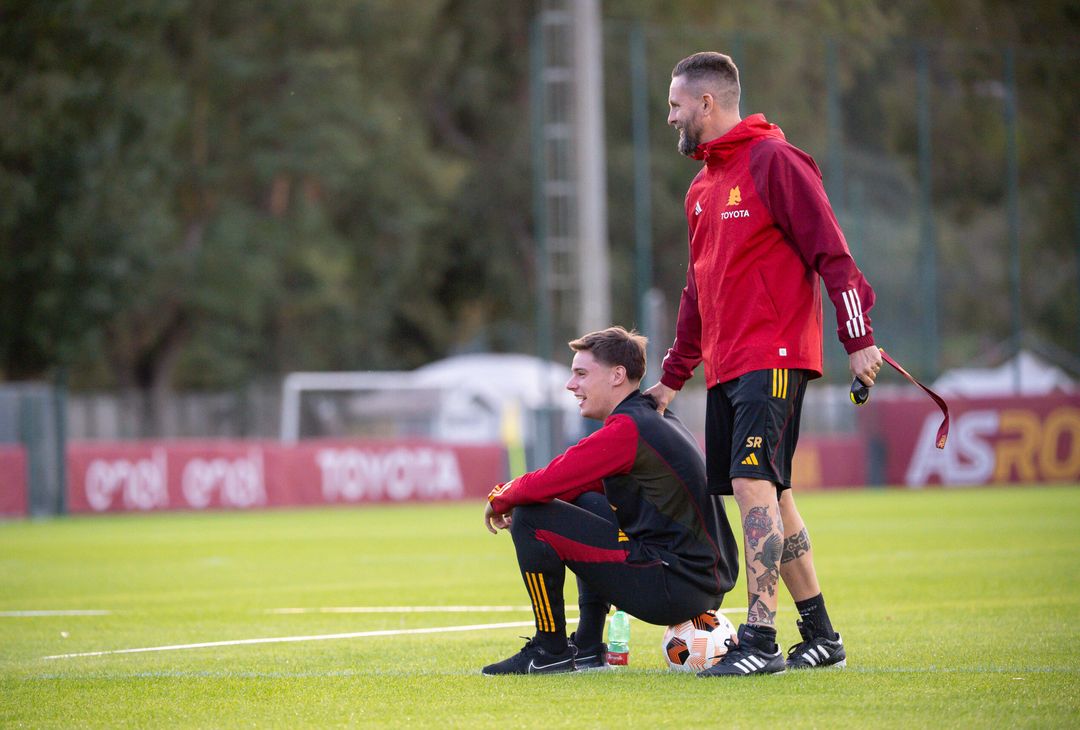 Roma, l’allenamento dopo il successo con il Lecce: nel mirino lo Slavia – FOTOGALLERY - immagine 5