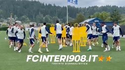 VIDEO FCIN1908 / Inter, la rifinitura per l’Urawa: Pio Esposito e Dumfries in gruppo!