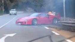 VIDEO / Il video dell’incredibile incidente alla Ferrari F40 di Lando Norris