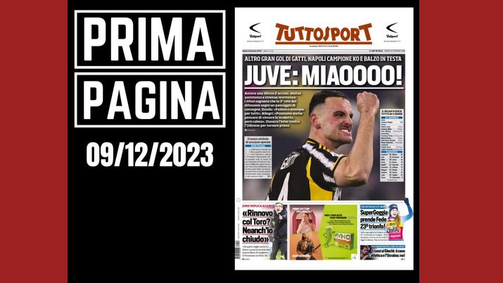 Prima pagina Tuttosport: 'Juventus: Miaooo!'