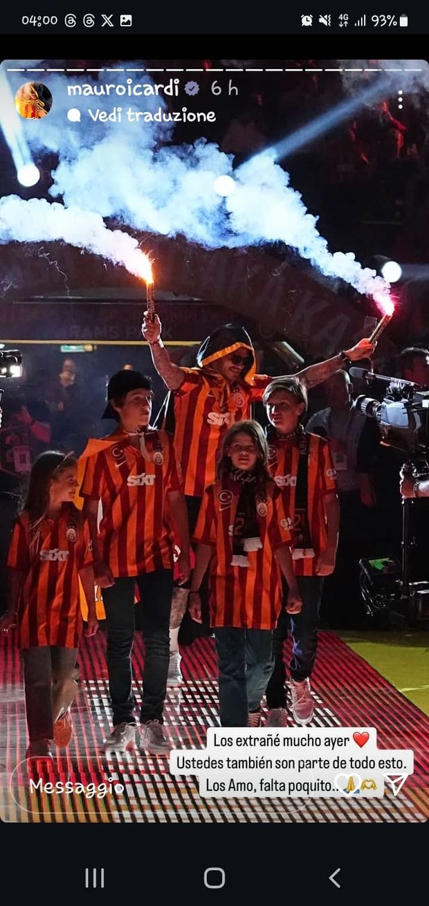 Icardi alla festa del Galatasaray con China e i suoi bimbi. Ma c’è un messaggio per le figlie- immagine 2