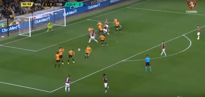 Wolverhampton-Torino 2-1, l’analisi dei gol: due pesanti ingenuità difensive per i granata- immagine 4