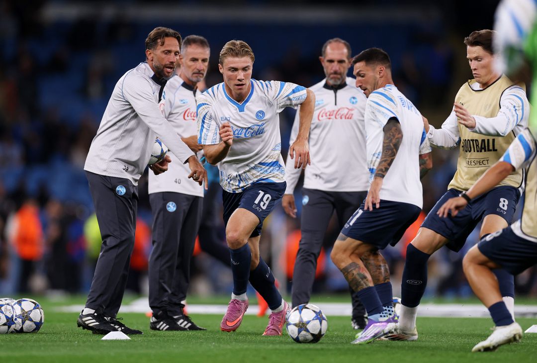 Sotto le stelle di Manchester, il riscaldamento degli azzurri all’Etihad – LA GALLERY - immagine 8