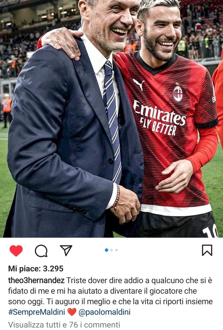 Theo Hernandez (foto instagram)