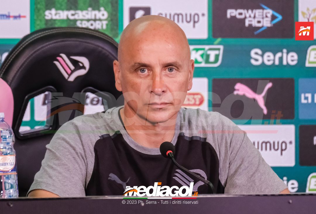 FOTO PALERMO, verso la Reggiana: Eugenio Corini in sala stampa (GALLERY) - immagine 9